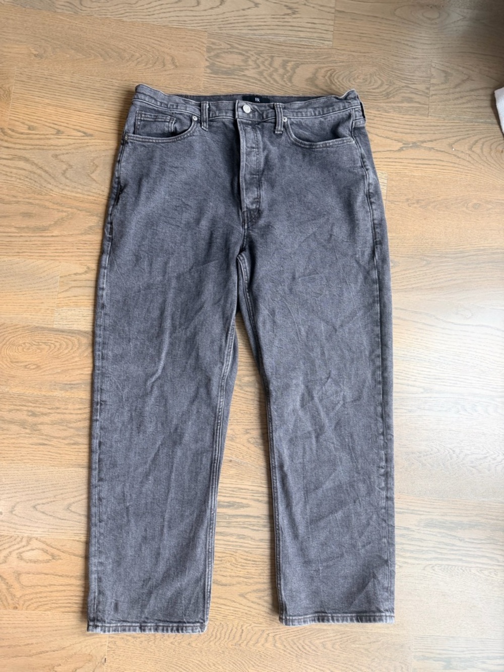 Banana Republic Gray Denim Jeans with Contrast Stitching